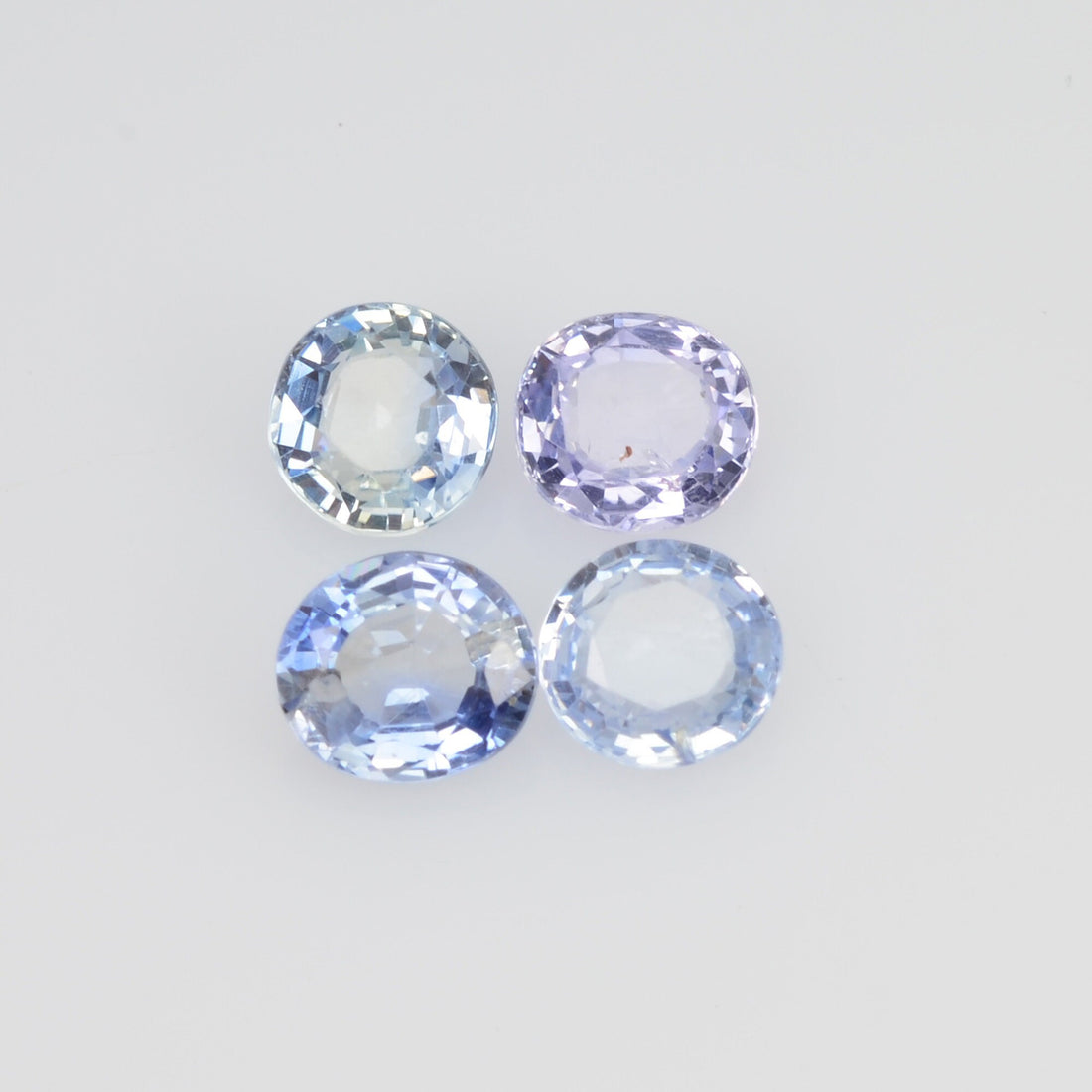 LOTS: Unheated Natural Blue Sapphire Loose Gemstone Oval Cut