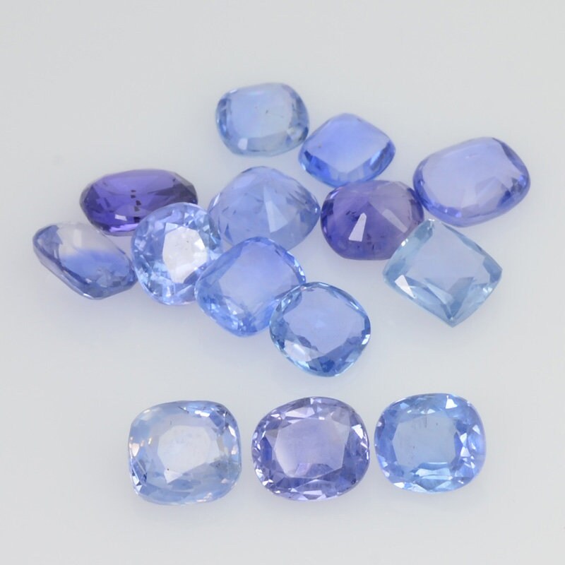 Lots Natural Blue Sapphire Loose Gemstone Oval & Cushion Cut