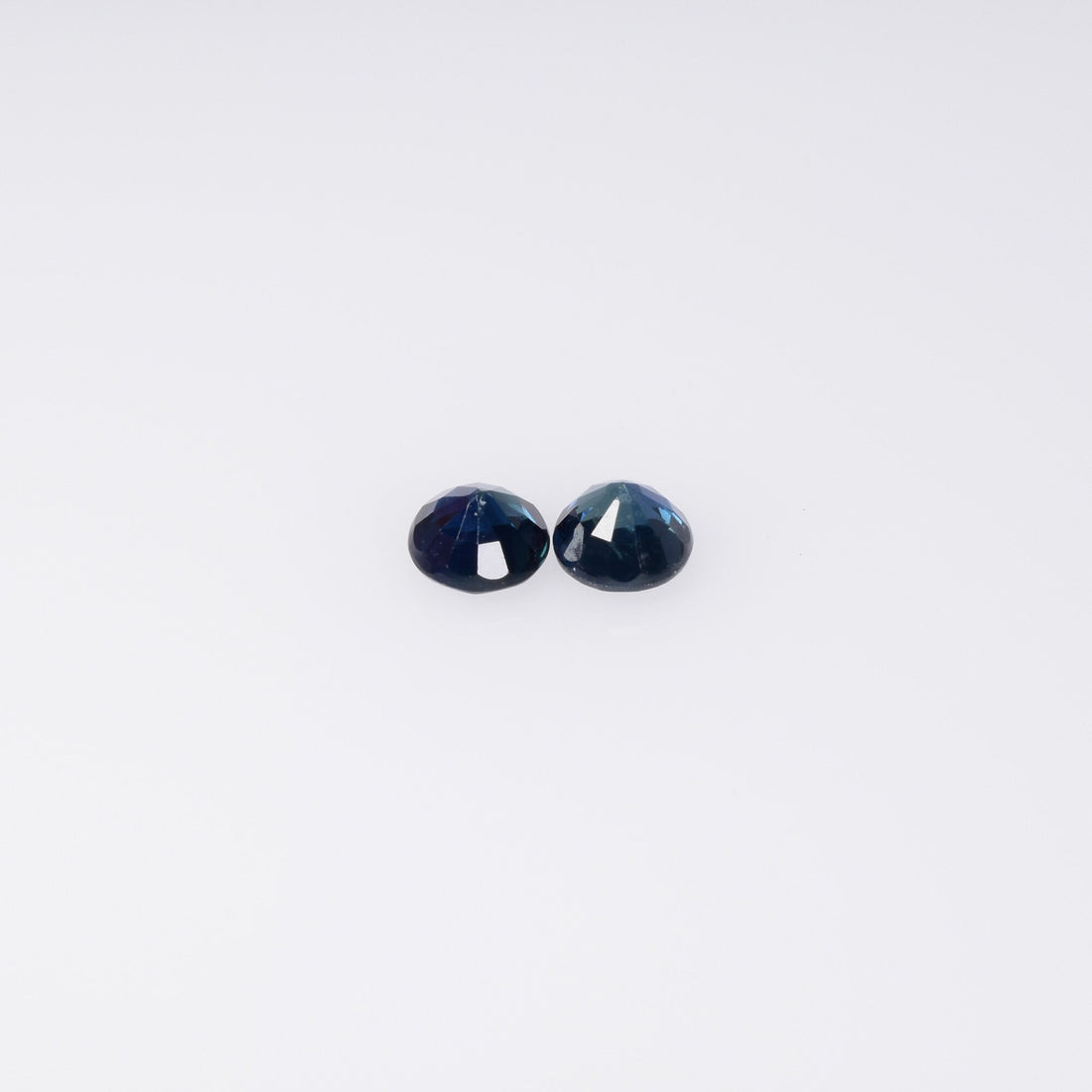 3.3-4.0 mm Natural Blue Sapphire Loose Pair Gemstone Round Cut