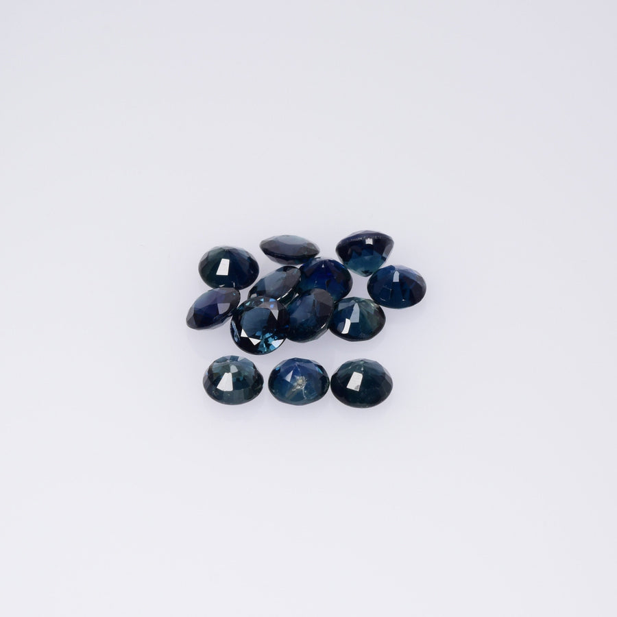 3.2-4.8 mm Natural Blue Sapphire Loose Gemstone Round Cut