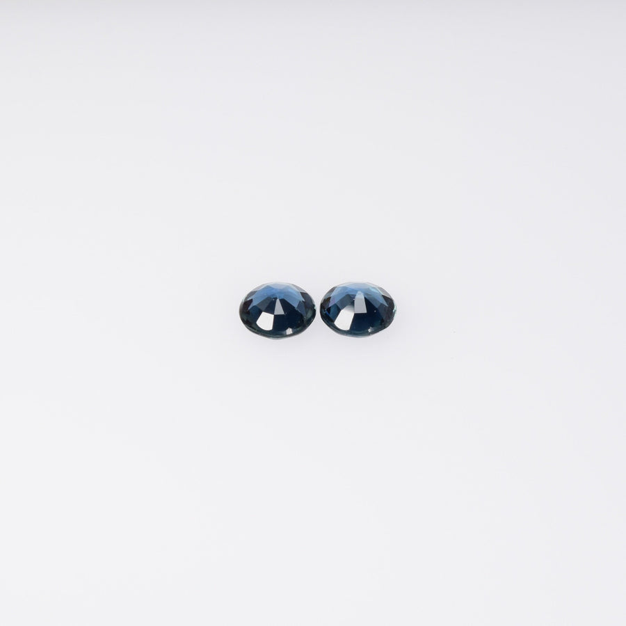 3.5-3.9 mm Natural Blue Sapphire Loose Pair Gemstone Round Cut