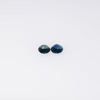 3.5-3.9 mm Natural Blue Sapphire Loose Pair Gemstone Round Cut