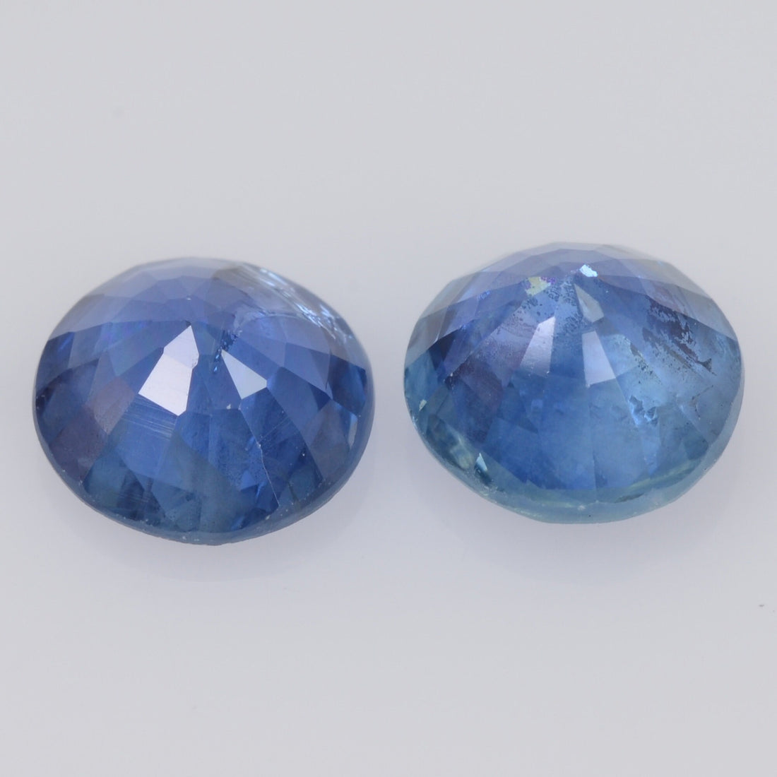 5.8-5.9 MM Natural Blue Sapphire Loose Pair Gemstone Round Cut