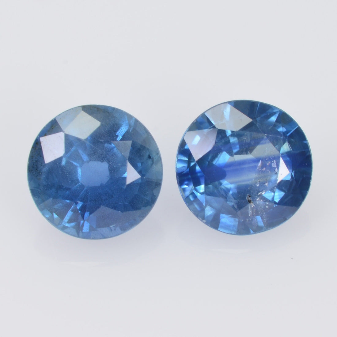 5.9-6.0 MM Natural Blue Sapphire Loose Pair Gemstone Round Cut