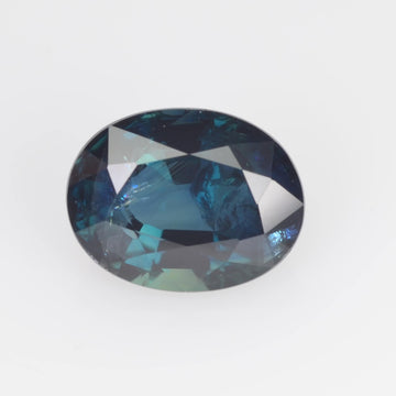 2.04 cts Natural Teal Bluish Green Sapphire Loose Gemstone Oval Cut