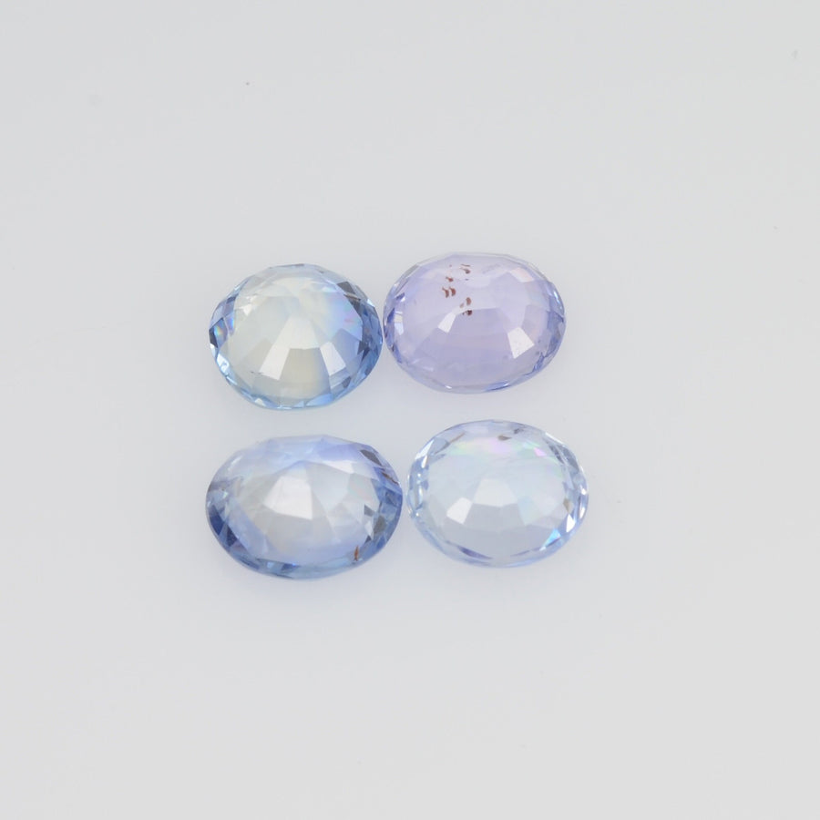 LOTS: Unheated Natural Blue Sapphire Loose Gemstone Oval Cut