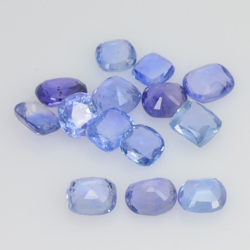 Lots Natural Blue Sapphire Loose Gemstone Oval & Cushion Cut