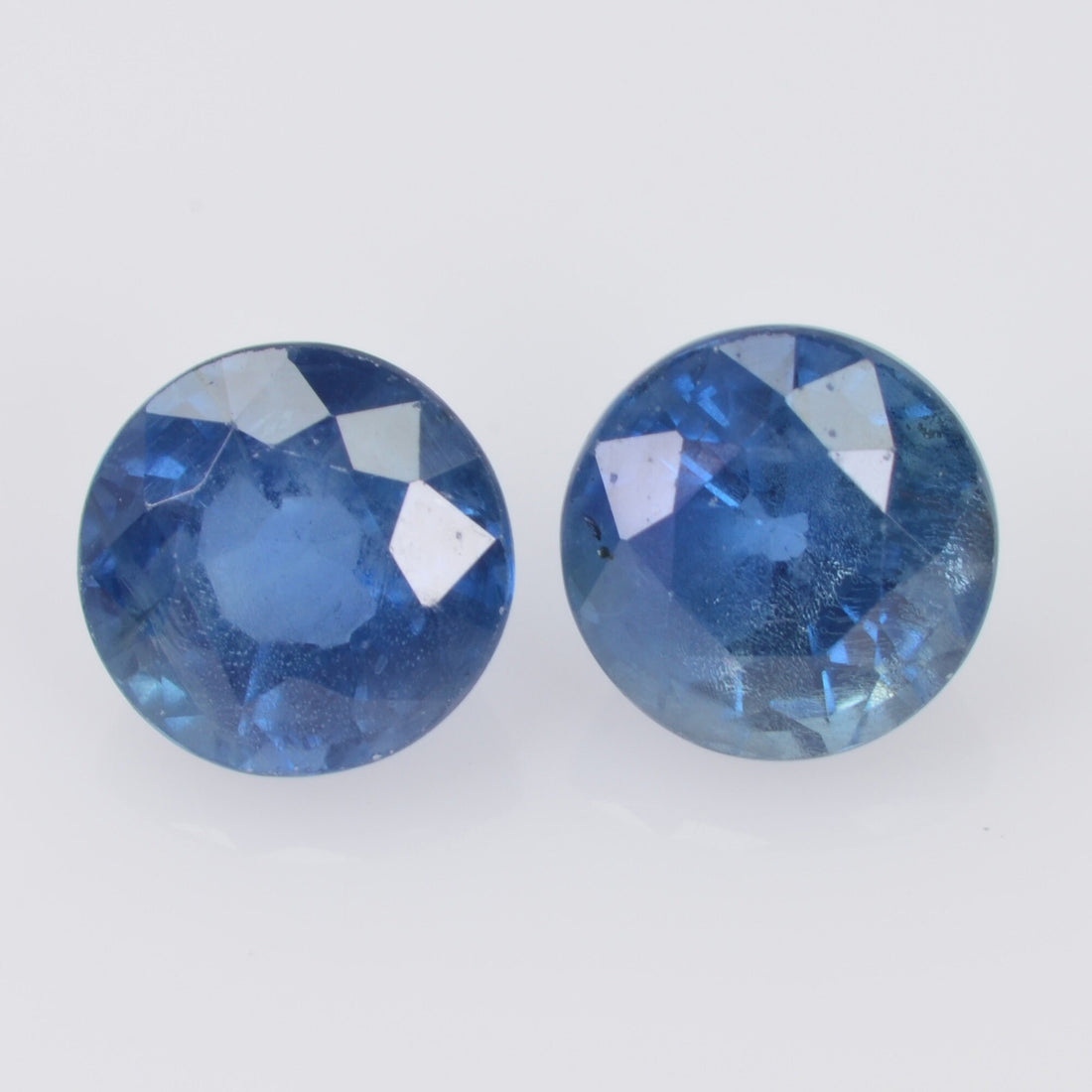 5.8-5.9 MM Natural Blue Sapphire Loose Pair Gemstone Round Cut