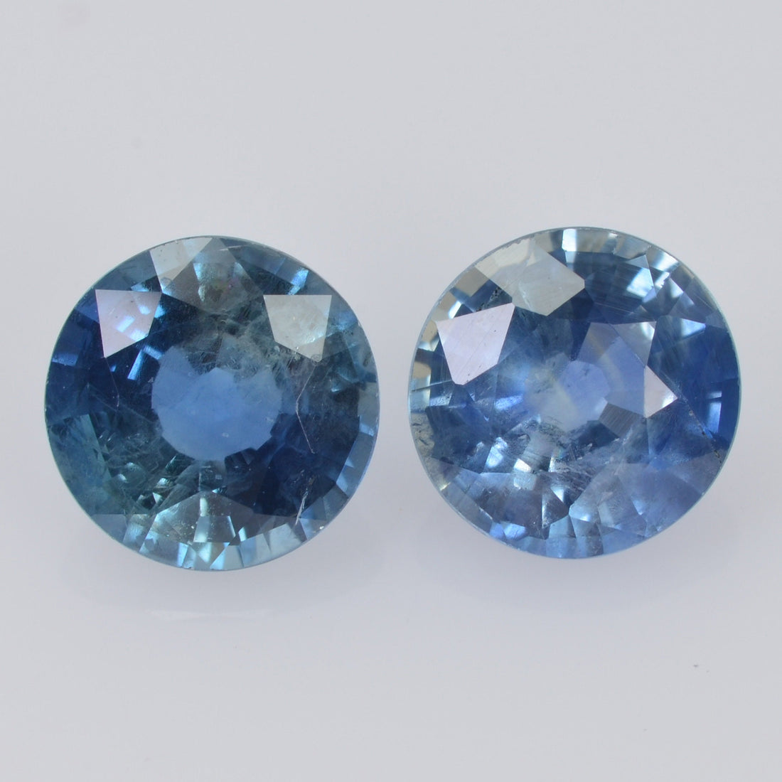 5.9-6.0 MM Natural Blue Sapphire Loose Pair Gemstone Round Cut