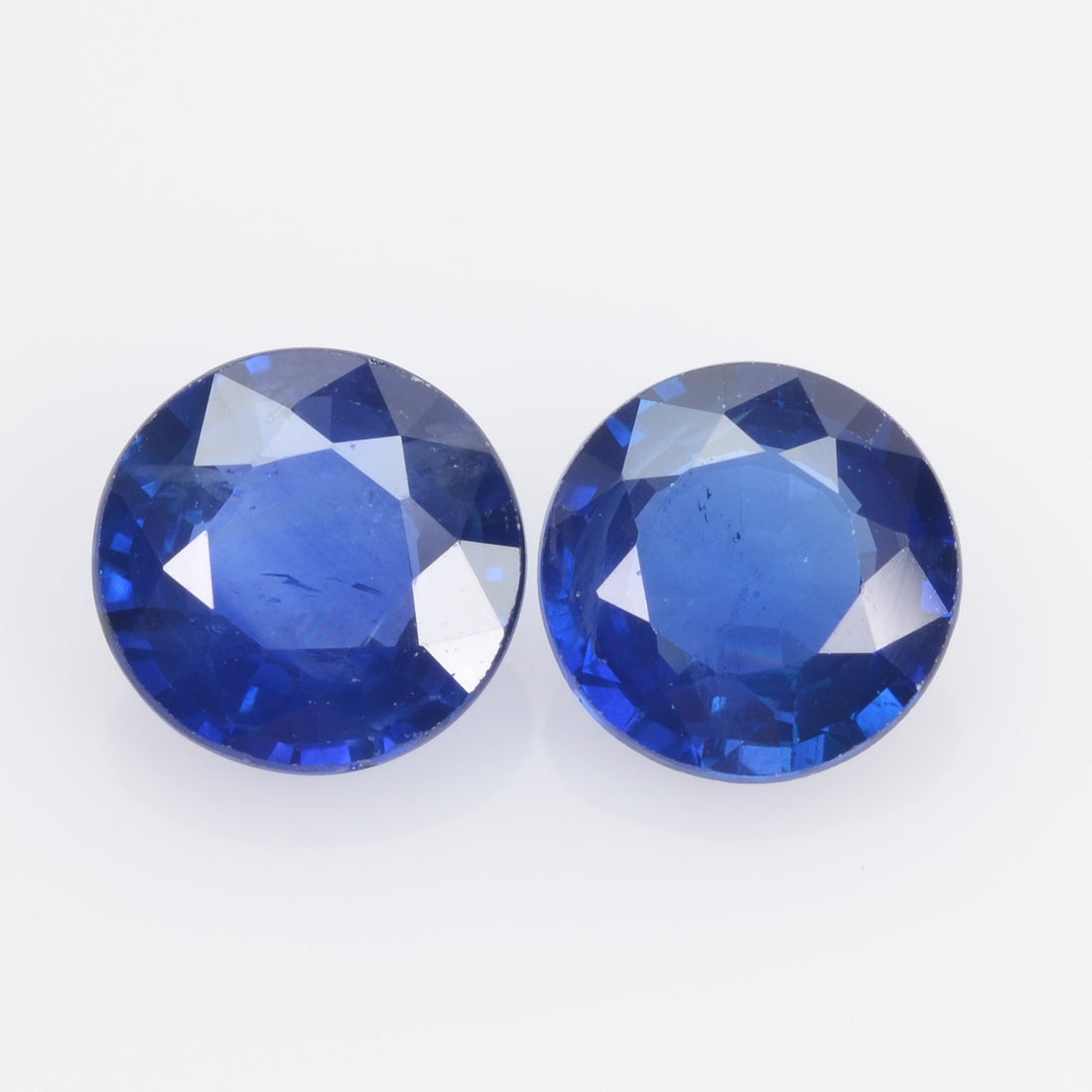 6.2 MM Natural Blue Sapphire Loose Pair Gemstone Round Cut