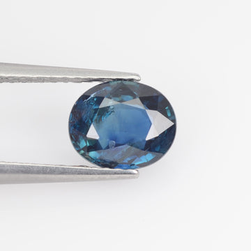1.42 Cts Natural Teal Blue Sapphire Loose Gemstone Oval Cut
