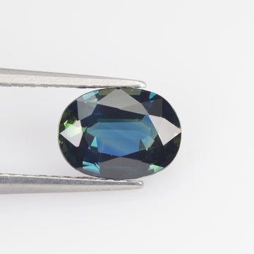 1.43 Cts Natural Teal Blue Sapphire Loose Gemstone Oval Cut