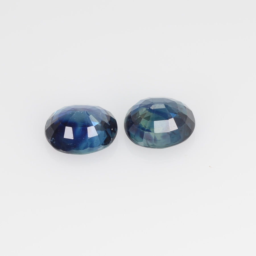 2.41 Cts Natural Pair Teal Blue Sapphire Loose Gemstone Oval Cut