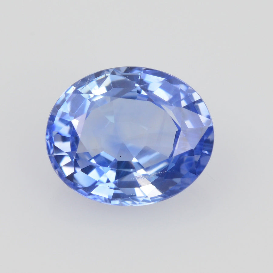 1.29-1.78 cts Unheated Natural Ice Blue Sapphire Loose Gemstone Oval Cut