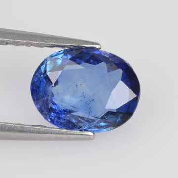 1.31-1.80 cts Unheated Natural Blue Sapphire Loose Gemstone Oval Cut