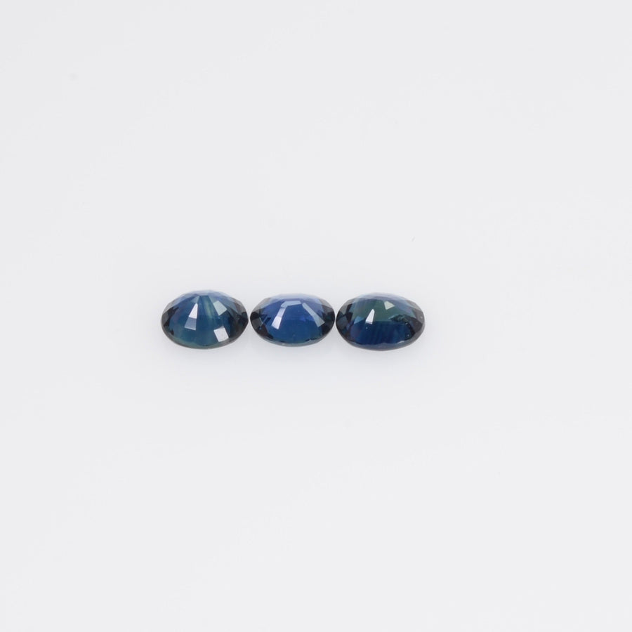 4.5x3.5 Natural Calibrated Blue Sapphire Loose Gemstone Oval Cut