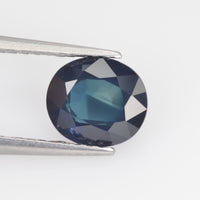 1.33 Cts Natural Teal Blue Sapphire Loose Gemstone Oval Cut