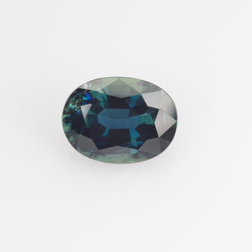 1.60 Cts Natural Teal Blue Sapphire Loose Gemstone Oval Cut