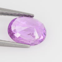 0.98-1.35 Cts Unheated Natural Pink Sapphire Loose Gemstone oval Cut