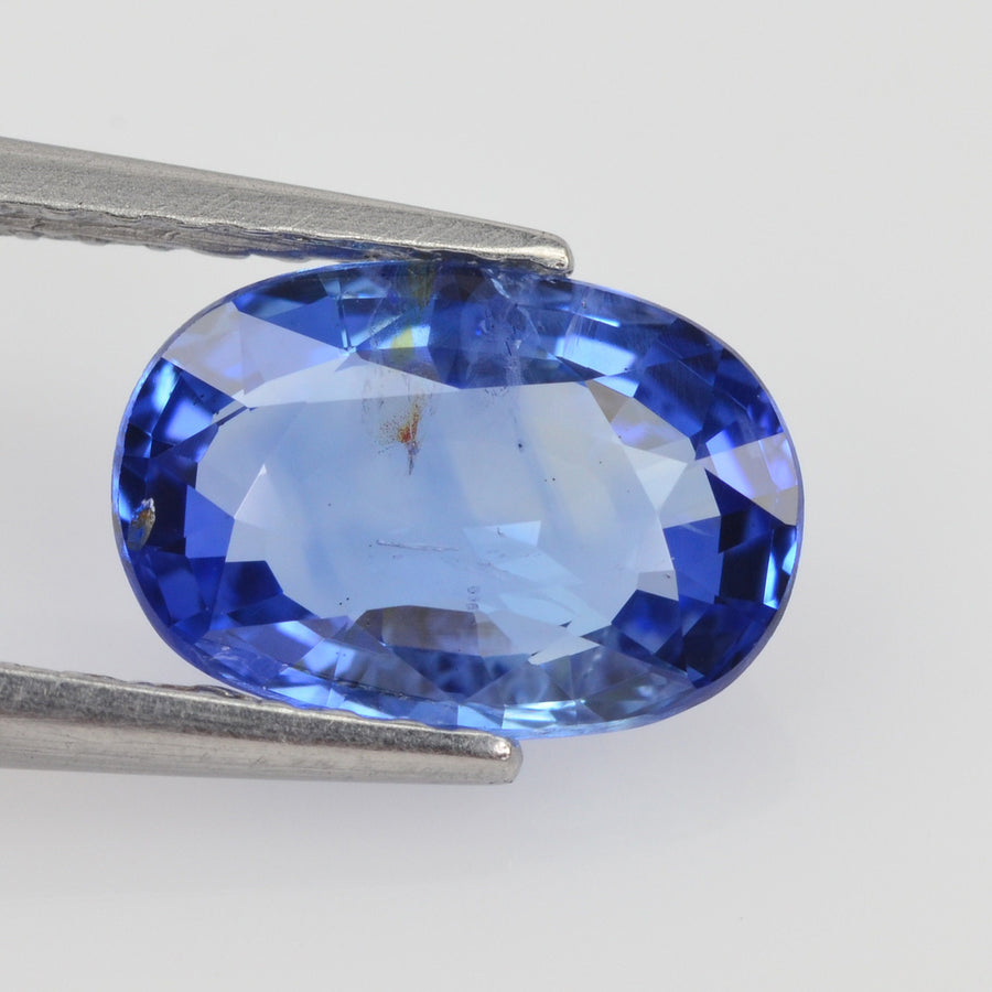 1.31-1.80 cts Unheated Natural Blue Sapphire Loose Gemstone Oval Cut
