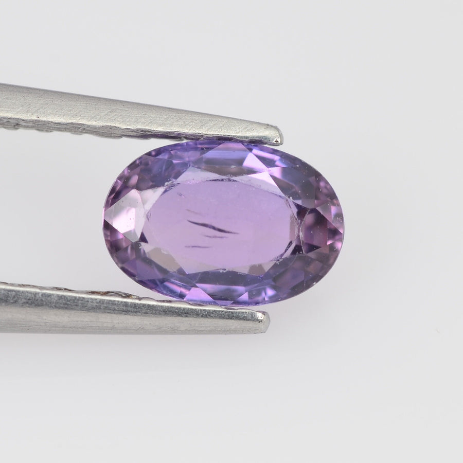 6x4 mm Natural Pastel Purple Sapphire Loose Gemstone oval Cut