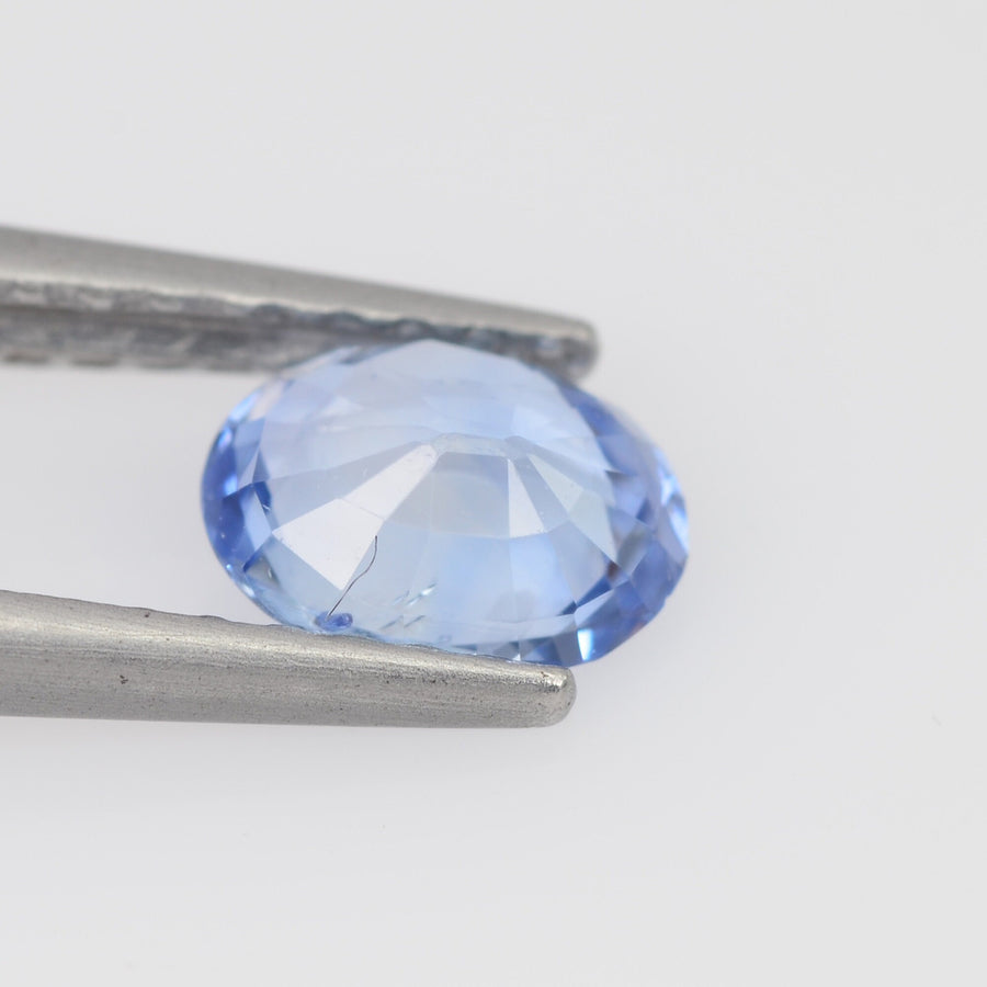 6x4 mm Natural Pastel Blue Sapphire Loose Gemstone oval Cut