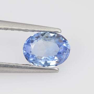 6x4 mm Natural Pastel Blue Sapphire Loose Gemstone oval Cut