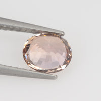 0.94 cts Natural Peach Sapphire Loose Gemstone Oval Cut