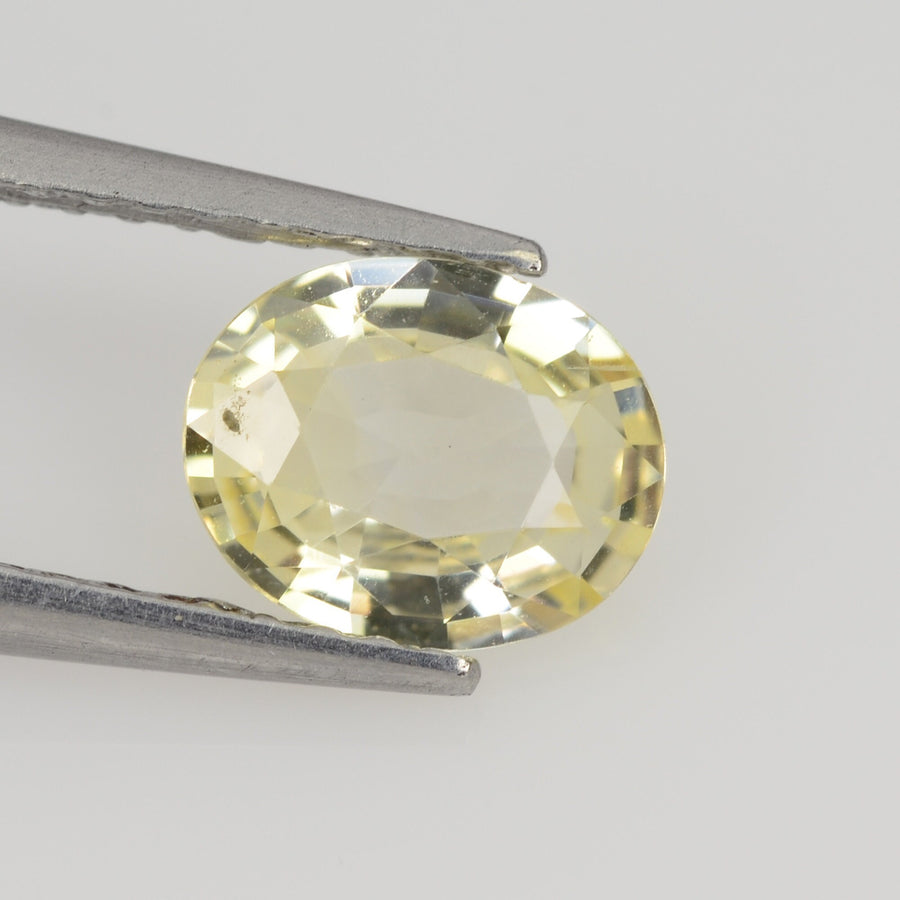 0.81 cts Natural Yellow Sapphire Loose Gemstone Oval Cut