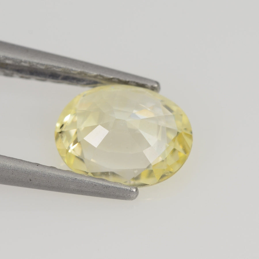 0.81 cts Natural Yellow Sapphire Loose Gemstone Oval Cut