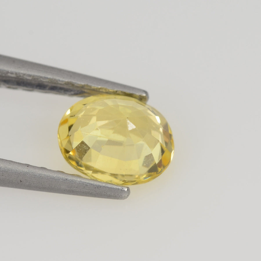 0.72 cts Natural Yellow Sapphire Loose Gemstone Oval Cut