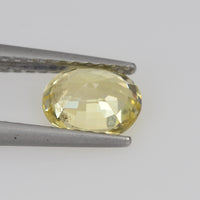 0.91 cts Natural Yellow Sapphire Loose Gemstone Oval Cut