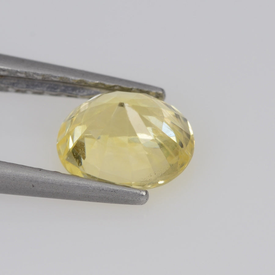 1.05 cts Natural Yellow Sapphire Loose Gemstone Oval Cut
