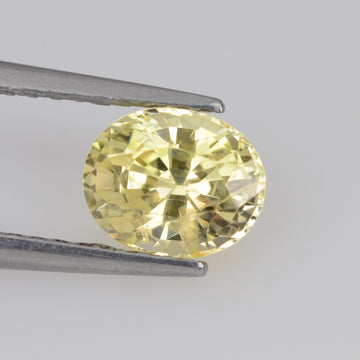 1.05 cts Natural Yellow Sapphire Loose Gemstone Oval Cut
