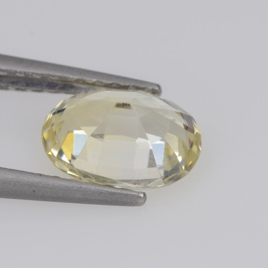 1.38 cts Natural Yellow Sapphire Loose Gemstone Oval Cut