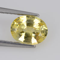1.27 cts Natural Yellow Sapphire Loose Gemstone Oval Cut