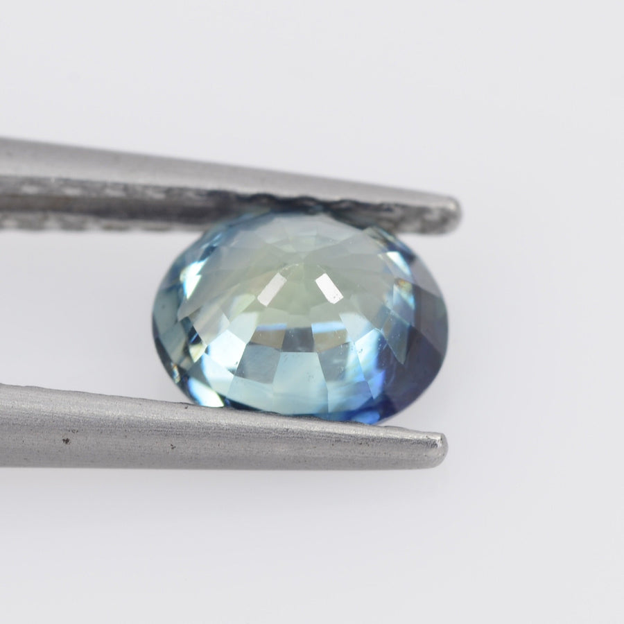 0.80 cts Natural Teal Green Blue Sapphire Loose Gemstone Oval Cut