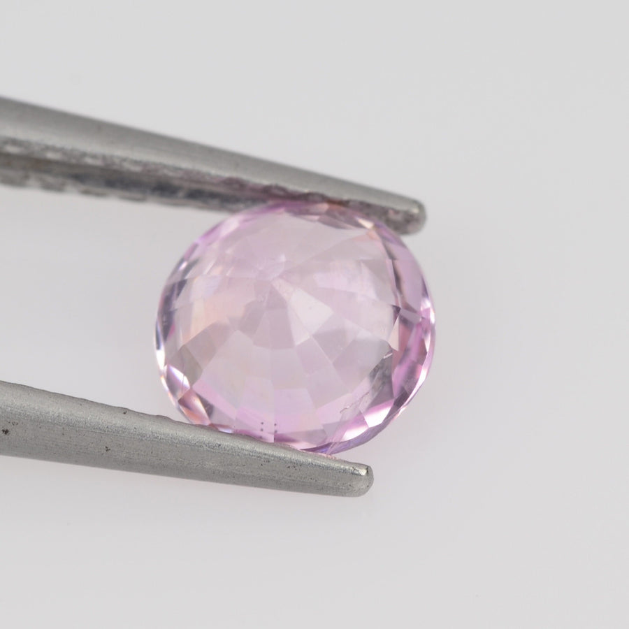 0.85 cts Natural Peach Sapphire Loose Gemstone Round Cut