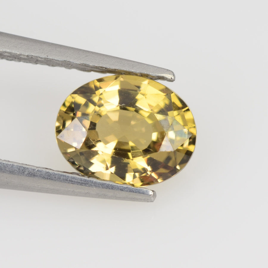 0.99 cts Natural Golden Yellow Sapphire Loose Gemstone Oval Cut