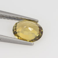 0.99 cts Natural Golden Yellow Sapphire Loose Gemstone Oval Cut