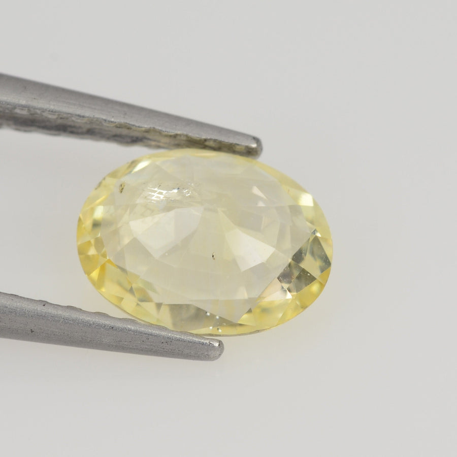 0.83 cts Natural Yellow Sapphire Loose Gemstone Oval Cut