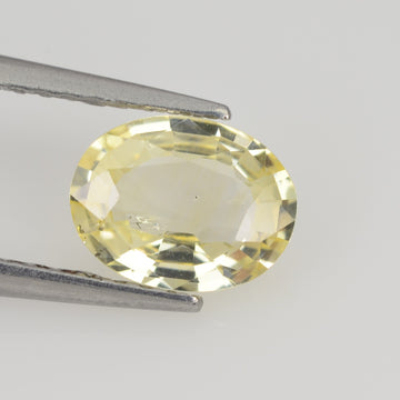 0.83 cts Natural Yellow Sapphire Loose Gemstone Oval Cut