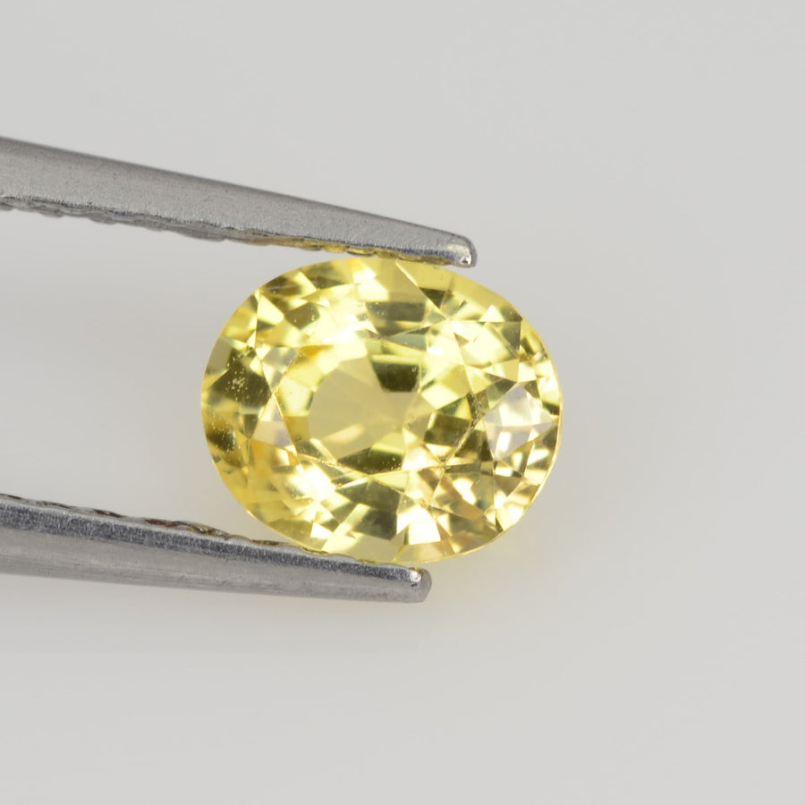 0.76 cts Natural Yellow Sapphire Loose Gemstone Oval Cut