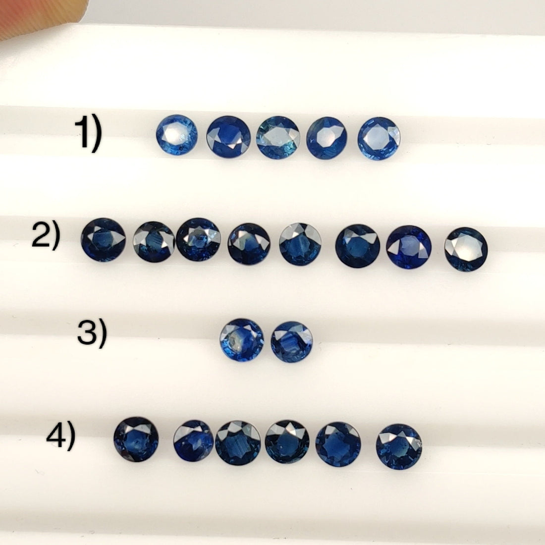 4.5 mm Natural Blue Sapphire Loose Gemstone Round Cut